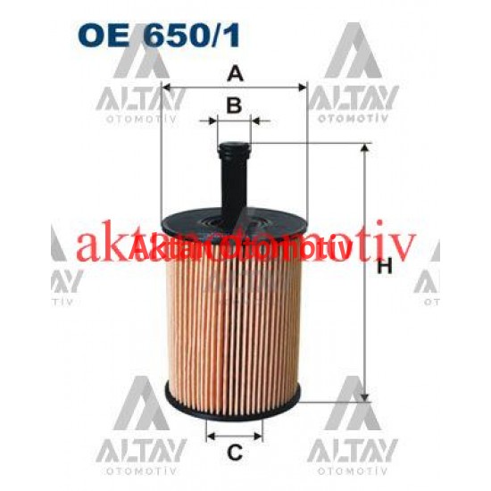 YAĞ FİLTRESİ CADDY / TRANSPORTER / POLO / PASSAT / GOLF5 04-09 1.4 TDI-1.9 TDI  BJB-AXB-BNV-BNM-AXD-BKC-BXE-BLS / OUTLANDER 07-12 / LANCER